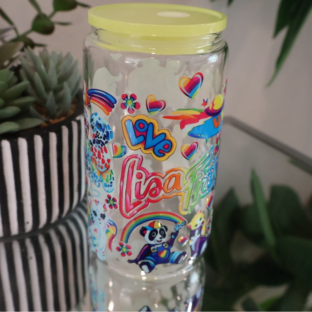 LISA FRANK CUP with Yellow Lid